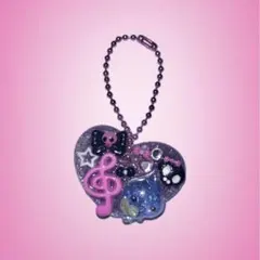 【激レア】平成女児　ハート型キーホルダー　キャラクター 激レア】平成女児 ハート型キーホルダー キャラクター