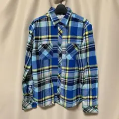 AEROPOSTALE ネルシャツ ブルー チェック柄 Mのサムネイル