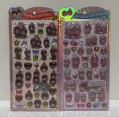【正規品】Monchhichi もんちっち うるちゅるポップシール 2枚セット