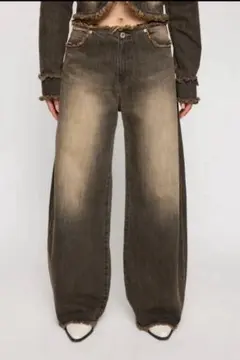 LAGUA GEM CUT OFF LOOSEY デニム ブラック 25インチのサムネイル