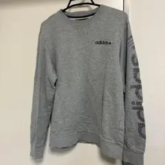 adidas クルーネック スウェット グレー Lのサムネイル