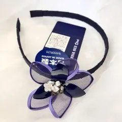 新品未使用 アナスイミニ 花モチーフ カチューシャ 日本製 フォーマル