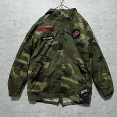 u326 ZARA BOYS 中綿 迷彩 ミリタリージャケット ストリートのサムネイル