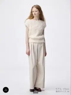 GU フェザーヤーンニットプルオーバー　S