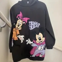 H&M ディズニー ハロウィン パーカー ミニーフード 134cm