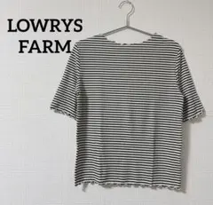 LOWRYS FARM ローリーズファーム tシャツ ２ＷAＹボーダーメロー