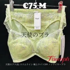 C75 トリンプ　天使のブラスリムライン 極上ライトノンワイヤーブラ&ショーツ