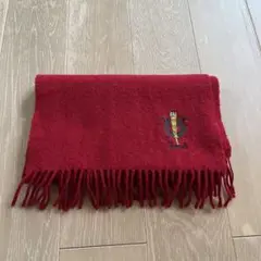 ハロッズ　Harrods マフラー　赤