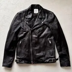 UNITED TOKYO ラムレザー シングルライダース 2 黒 日本製 - メルカリ