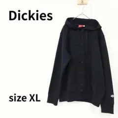 Dickies　長袖フルジップパーカー　XLサイズ　ブラック　2536