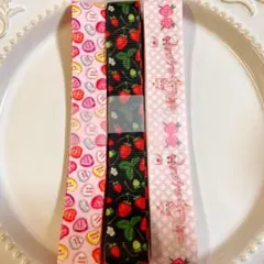 グログランリボンセット まとめ売り 22mm~25mm 各3ヤードずつ