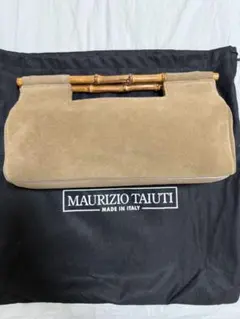 ◆◇MAURIZIO TAIUTI バンブーハンドバッグ ベージュ◇◆のサムネイル