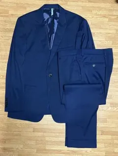 極美品 LANVIN COLLECTIONネイビースーツ 50サイズ ランバン