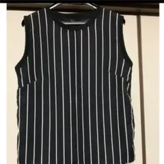 アズールバイマウジー★ストライプタンクトップ★ブラックキャミホワイト