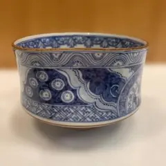 新品未使用】 京焼 清水焼 壹楽窯 菊彫祥瑞 蓋付お茶呑茶碗 湯呑