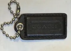 COACH レザータグ型キーホルダー　バッグチャーム