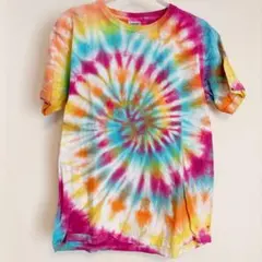 美品✨GILDAN タイダイ Tシャツ 【L】カラフル 海外古着 派手 おしゃれ