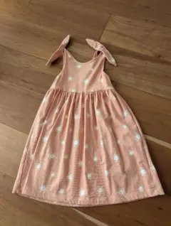 プチバトー ワンピース 4ans 104cm ピンク 太陽柄