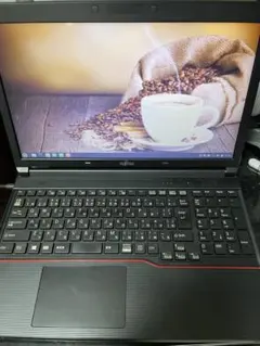 ノートパソコン 富士通 LIFEBOOK A553/HW、オフィス付き設定不要！