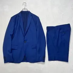 ステュディオス｜セットアップ テーラードジャケット ハーフパンツ ネイビー 2