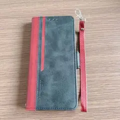 1点限り！ スマホケース AQUOS V6 plus ブラック レッド