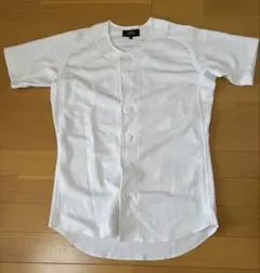 ZETT ホワイト 半袖 ユニフォーム　Sサイズ