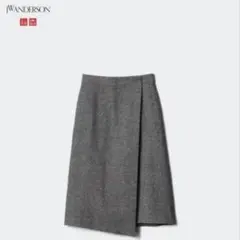 【UNIQLO】ウールブレンドラップスカート JWA ユニクロコラボ グレー