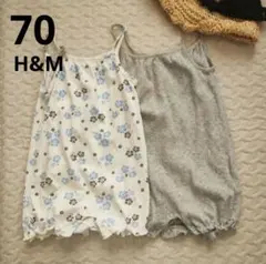 H&M エイチアンドエム ロンパース カバーオール 74のサムネイル