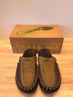 箱アリ KEEN キーン（ユニーク ツー スライド）サンダル オリーブ 26cmのサムネイル