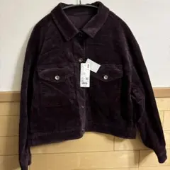 ユニクロ　コーデュロイ　クロップドジャケット
