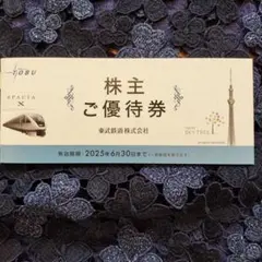 東武鉄道株主優待券