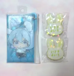 ブルーロック　カラビナ付ミニクリアポーチ　氷織羊　おなまえアクリルバッジ　潔世一