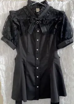 SecretHoney 袖レース&ボレロ風半袖セットアップ