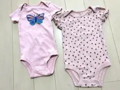 carter's 蝶プリント&ハート柄ロンパース 9m