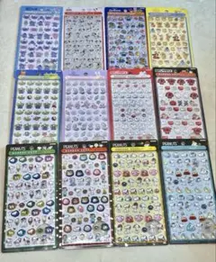 ボンボンドロップシール ミニ　ディズニー　スヌーピー 12種