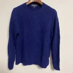 BROOKS BROTHERS ネイビー ケーブルニットセーター 長袖 XL