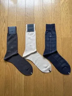 バーバリー　メンズビジネスソックス　3足セット