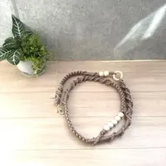 マクラメ編みショルダーストラップ