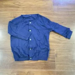 無印　カーディガン　100 長袖　冬服　春服　キッズ　男の子　女の子　シンプル