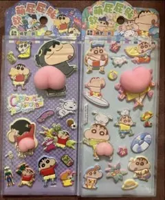 正規品　クレヨンしんちゃん 立体キャラクターシールセット