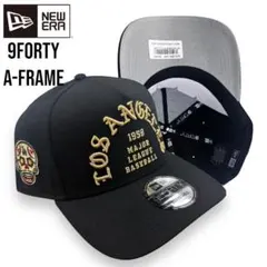 NEW ERAドジャース9FORTY キャップ ブラック ゴールド ニューエラ