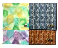 【即購入OK】/Mr.JUNKO/kansai/ハンカチ/4枚セット