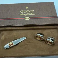 専用　様)GUCCI グッチ　カフスボタン　ネクタイピン　新品未使用 GUCCI オールドグッチ カフス ボタン ネクタイピン - メルカリ