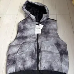 新品　ZARA スポーティー フード付きダウンベスト 11-12歳