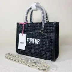 2026年最新】furfur ツイードロゴトートバッグの人気アイテム - メルカリ
