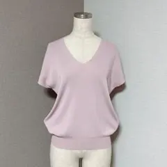 セゾンドパピヨン　ニット　レーヨン　フレンチスリーブ　トップス