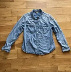 デニムシャツ 長袖 シャツ