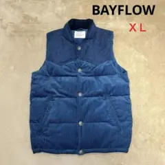 BAYFLOW(ベイフロー) ダークブルー コーデュロイ ベスト XL