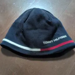 TOMMY HILFIGER ニット帽 ビーニー ネイビーのサムネイル