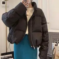 AMAIN アメイン ボリューム ショート丈 ダウンジャケット ダウン ブラック